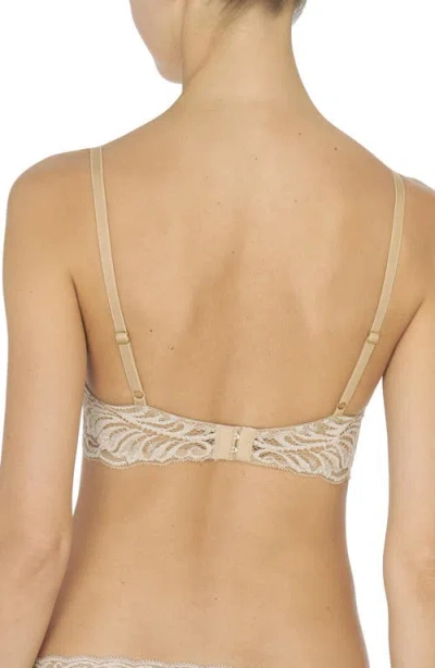 Natori Feathers Lace Plunge Nursing T-shirt Bra In Neutral