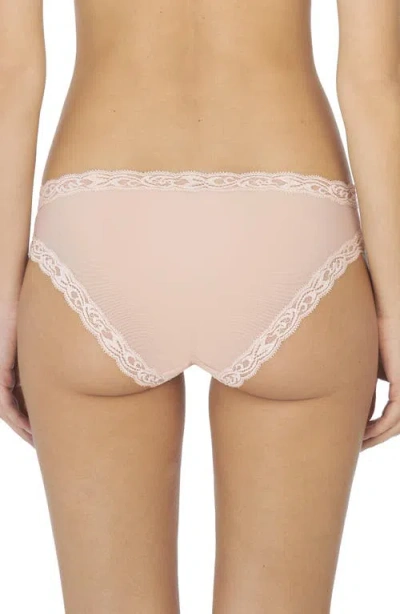 Natori Feathers Low-rise Sheer Hipster Underwear Lingerie 753023 In Pink