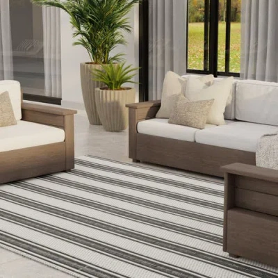 Mad Mats Vertical Stripe Rug In Multi