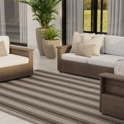Mad Mats Vertical Stripe Rug In Multi