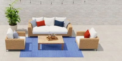 Mad Mats Basic Rug In Blue