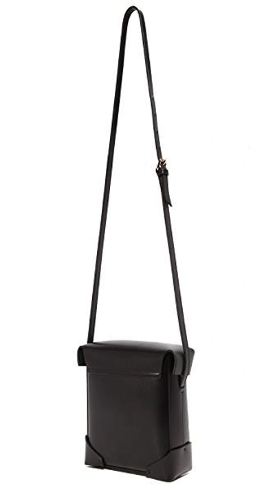 Shop Manu Atelier Mini Pristine Box Bag In Black