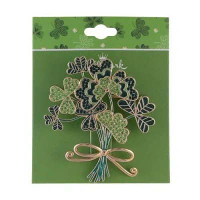 Hallmark Four Leaf Clover Bouquet Pin In Pattern
