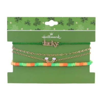 Hallmark 4pc Assorted Bracelet Set In Green