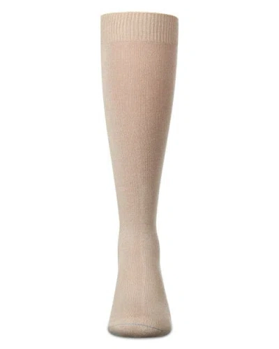 Memoi Soft  Knee High Sock In Neutral