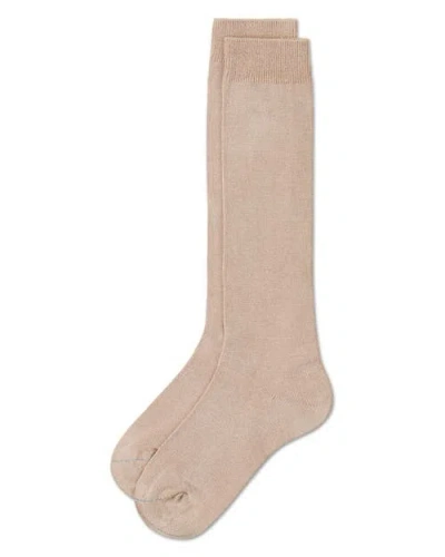 Memoi Soft  Knee High Sock In Neutral