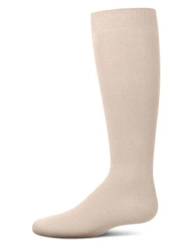 Memoi Soft  Knee High Sock Multiple Solid Colors In Nude