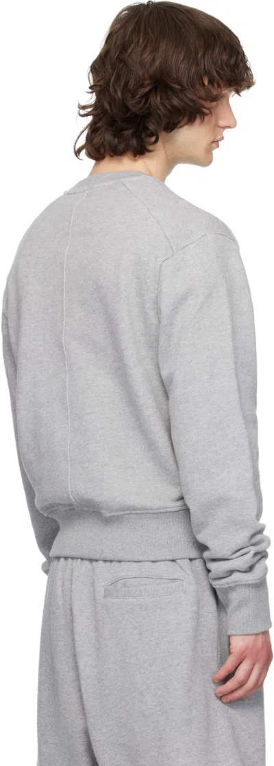 Entire Studios Crewneck Pullover Sweatshirt In Gray