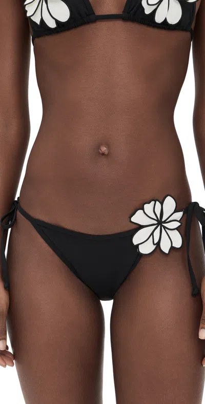 L*space Lspace Levy Bitsy String Bikini Bottoms In Black