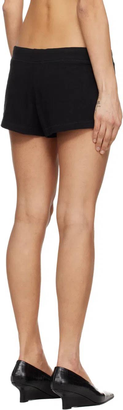 Entire Studios Black Lightweight Micro Shorts In Black