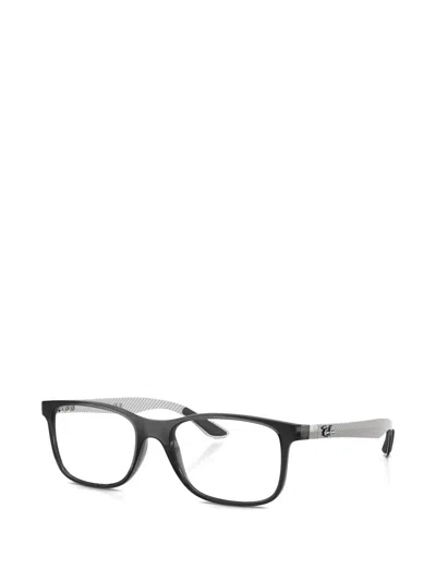 Ray Ban Rectangle-frame Glasses In Black