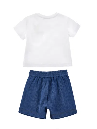 Monnalisa Pineapple T-shirt Set In Multi