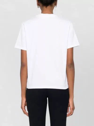 Casablanca Tennis Club Boxy Front Flame Cotton T-shirt In White