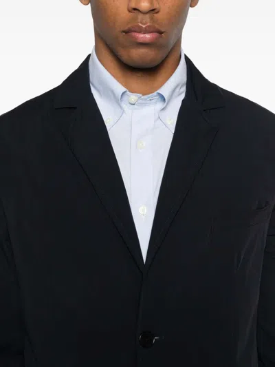 Aspesi Single-breasted Suit Jacket In Blue