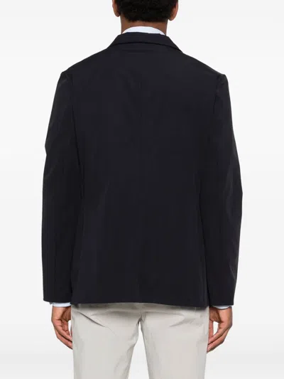 Aspesi Single-breasted Suit Jacket In Blue