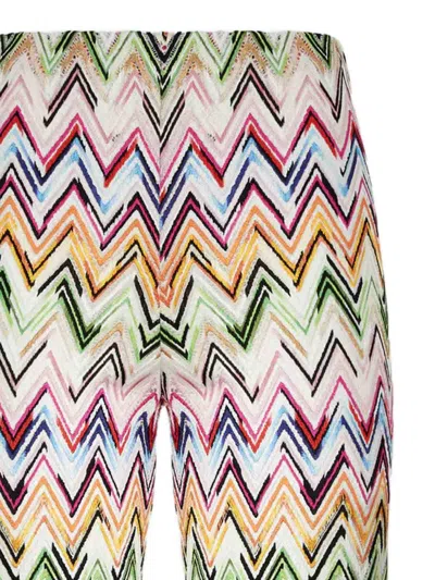 Missoni Chevron-pattern Trousers In Multi