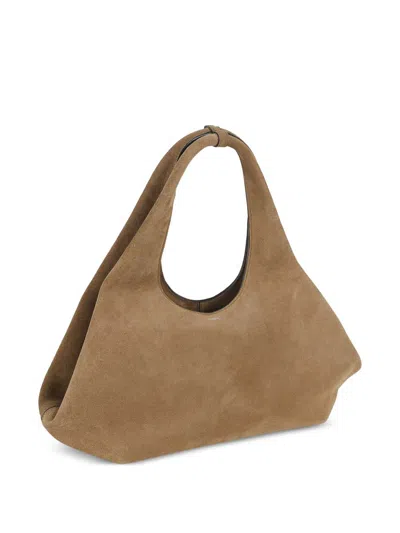 Coperni Top Handle Folded Shoulder Bag In Brown