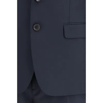 Dsquared2 Men Single-breasted Wool-blend Suit In Black