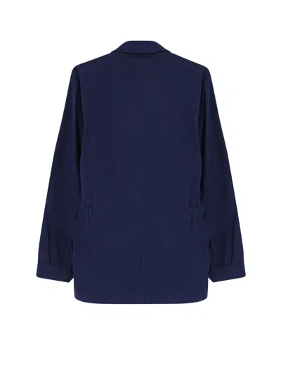 Aspesi Cotton Jacket With Lived Effect In Blue