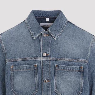 Off-white Jackets Blue In Blue
