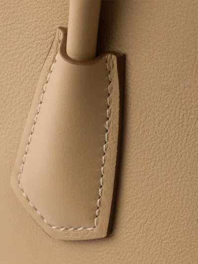 Prada Medium Leather Tote Bag In Nude