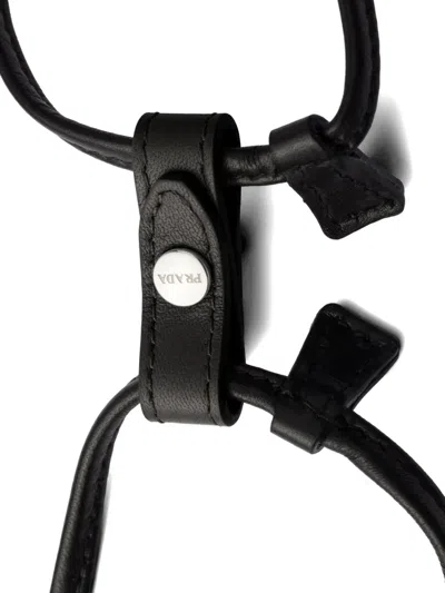 Prada Wish Re-nylon Drawstring Pouch In Black