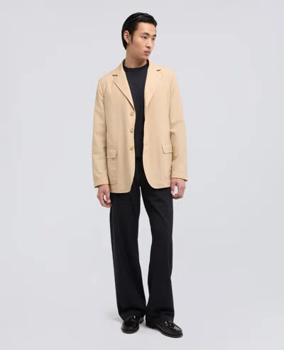 Aspesi Comfort Wool-polyester Blazer In Brown