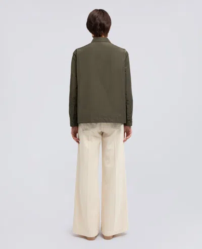 Aspesi Technical Polyester Jacket In Green