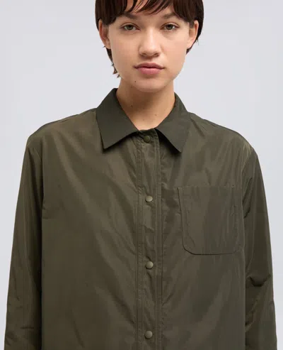 Aspesi Technical Polyester Jacket In Green