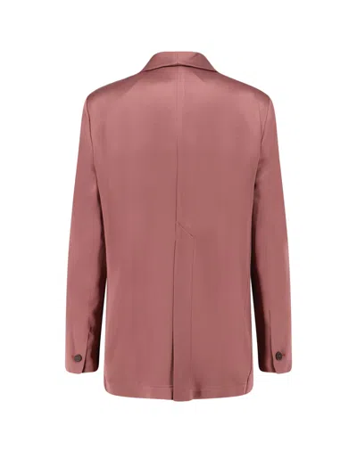 Alysi Single-breasted Satin Blazer In Multi