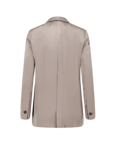 Alysi Single-breasted Satin Blazer In Multi