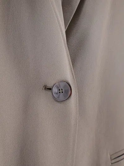 Alysi Single-breasted Satin Blazer In Multi