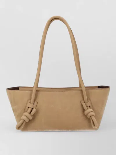 Hereu Shoulder Bag Rectangular Shape Knotted Handles Straps