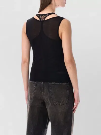 Our Legacy Swim Layered-effect Cotton-blend Tank In Black