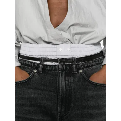 Alexander Wang Belt-loop Belted Jeans In Black