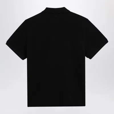 Ami Alexandre Mattiussi Black Polo Shirt With Ami De Coeur Logo Embroidered On The Front In Cotton Man In Multi
