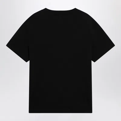 Ami Alexandre Mattiussi Ami Paris Men Black T-shirt With Ami De Coeur Embroidery On The Front In Cotton Man
