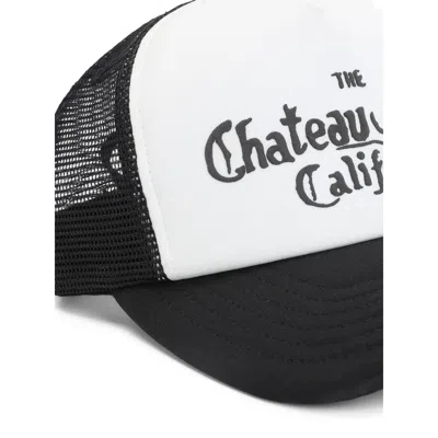 Amiri Black And White Cotton Baseball Cap In White