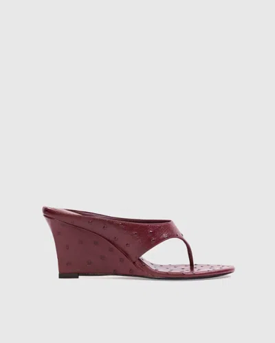 Black Suede Studio Mac 70 Mule Ruby In Multi