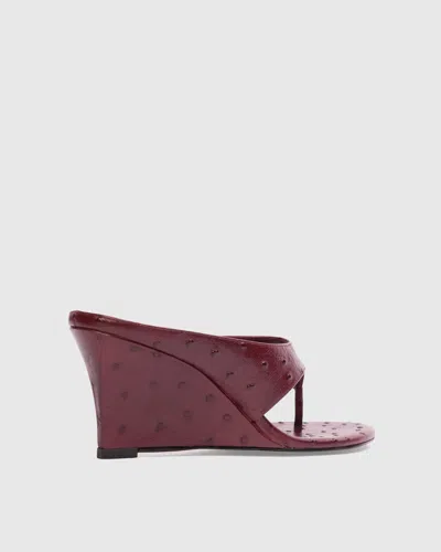 Black Suede Studio Mac 70 Mule Ruby In Multi