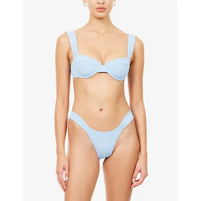 Devon Windsor Mens  Josephine Bikini Top In Blue