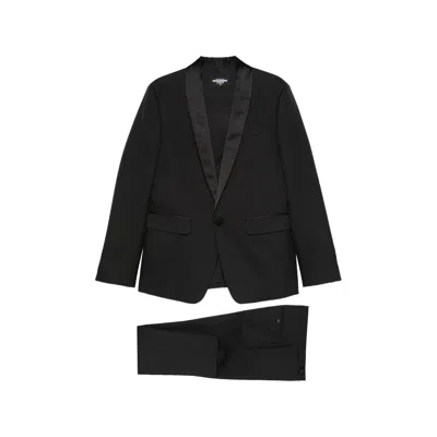 Dsquared2 Lapel Single-breasted Suit In Black