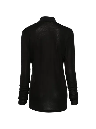 Entire Studios Buttoned Polo Shirt In Black