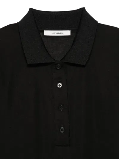 Entire Studios Buttoned Polo Shirt In Black