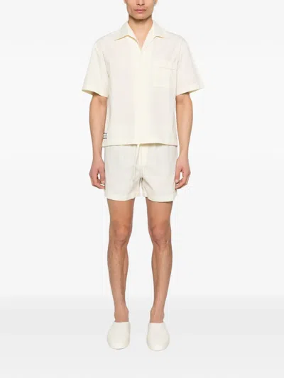 Entire Studios Drawstring Elasticated Shorts In White