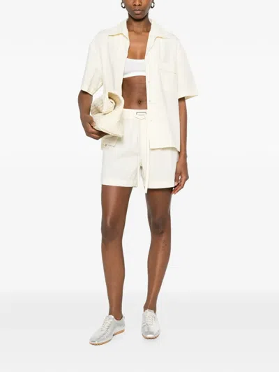 Entire Studios Drawstring Elasticated Shorts In White