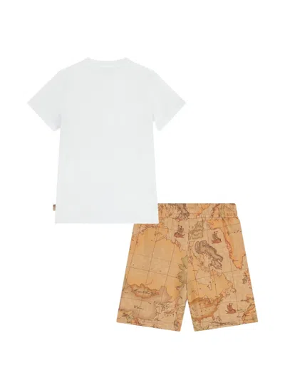 Alviero Martini Map-print Short Set In Multi