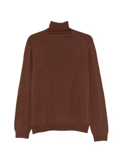 Zanone Pullover Mit Rollkragen In Brown