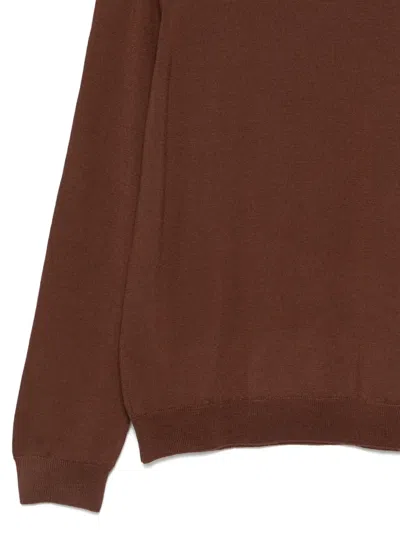 Zanone Pullover Mit Rollkragen In Brown