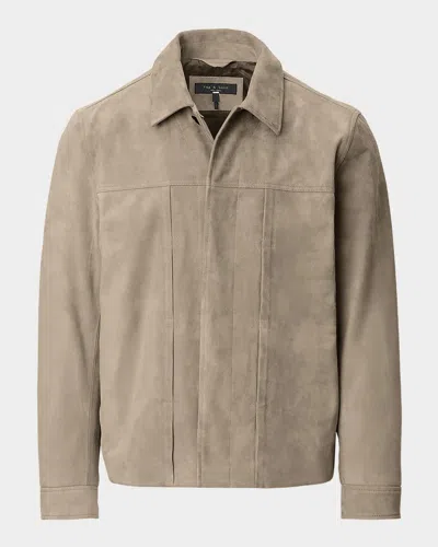 Rag & Bone Polo-collar Jacket In Brown